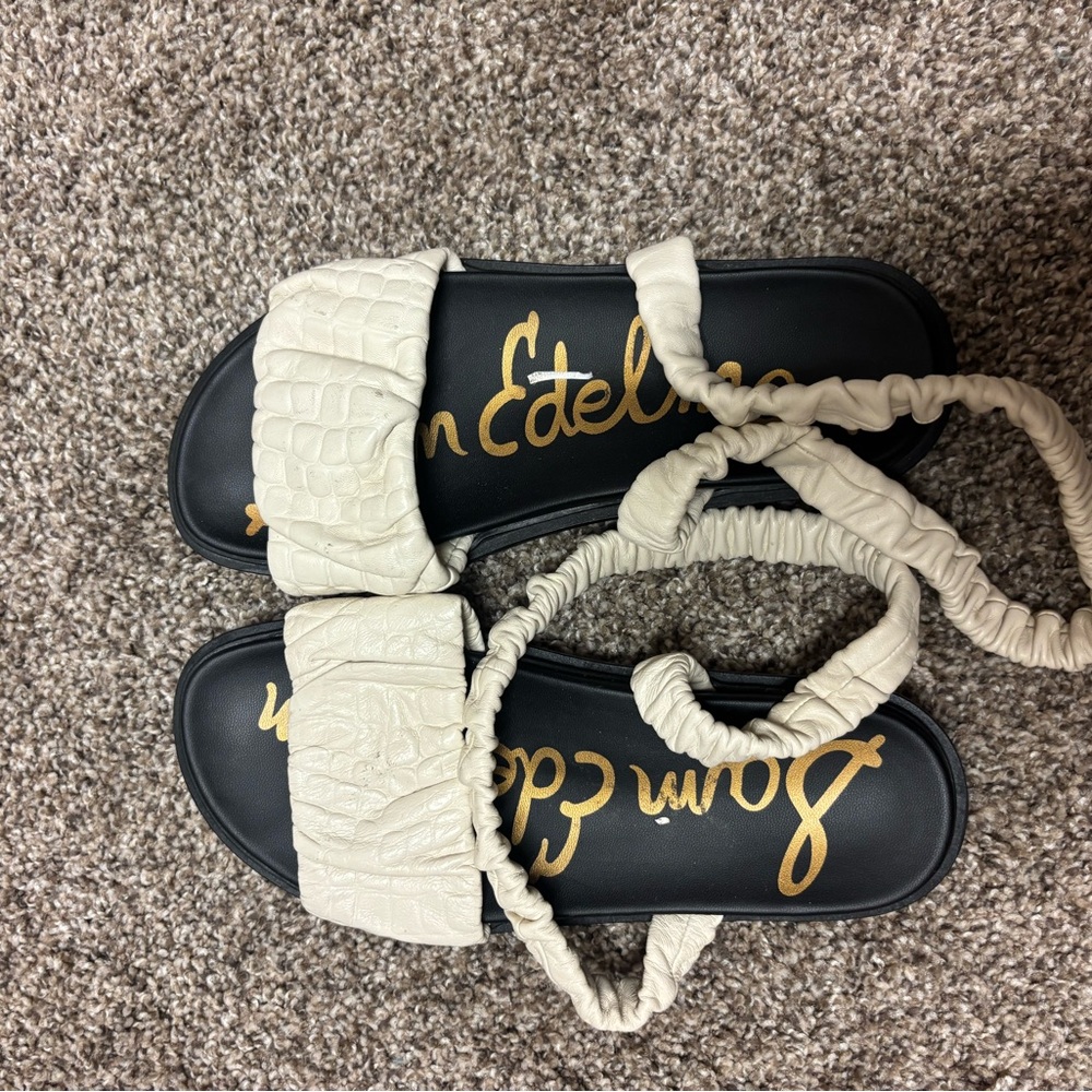 Sam Edelman Women's Cream Sandals